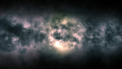 Milky way galaxy with stars and space dust