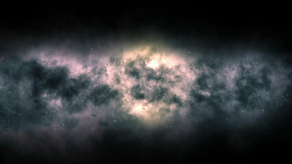 Milky way galaxy with stars and space dust