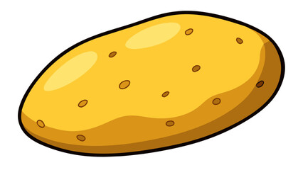 Potato vector, illustration of Potato isolated on white background