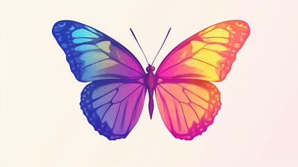 Vibrant Butterfly with Colorful Wings
