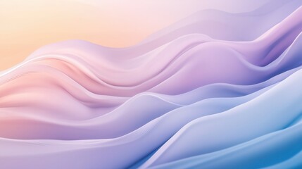 Abstract digital artwork of flowing waves and curves