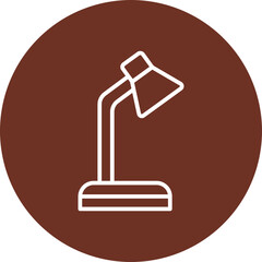 Desk Lamp Vector Icon Design