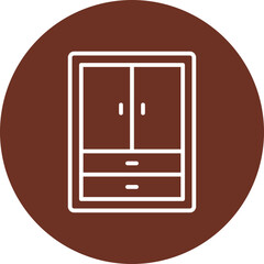 Wardrobe Vector Icon Design