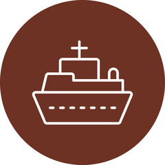 Ship Vector Icon Design