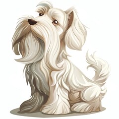 Dog Wind animal cartoon isolated whitebackground