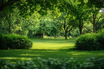Obraz premium Vibrant natural landscape showcasing plants and foliage, set apart for greater focus