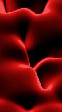 Abstract moving entrails of human body. Design. Motion of guts, concept of science.