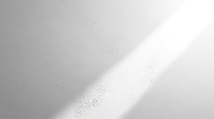 White Wall with Diagonal Light Beam