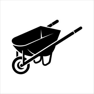 recommend clip art: Sand cart icon or logo illustration outline black style.