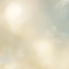 White feather on green background. Generative Ai.