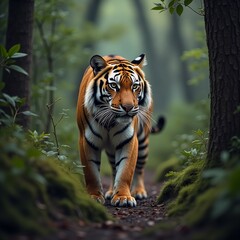 Obraz premium tiger in the zoo