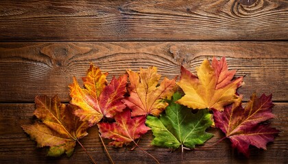 Obraz premium Thanksgiving is coming, but how much are we doing to meet in the year; colorful leaves