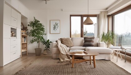 Fototapeta premium Minimalist Scandinavian Interiors