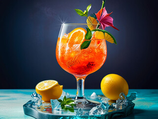 cocktail on the table