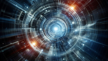 fractal burst futuristic background