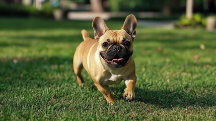 Fototapeta premium dog on the grass