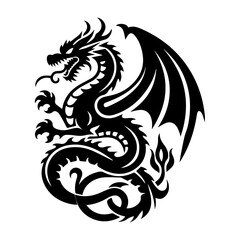dragon flat design