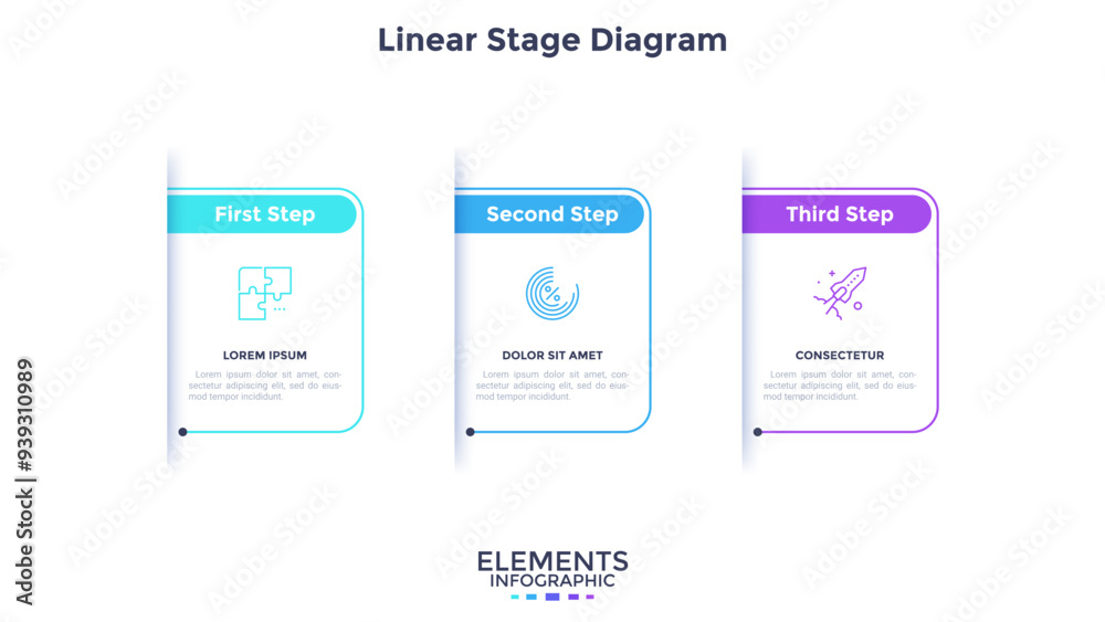 Wall mural modern infographic vector template