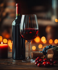 a bottle of wine for tasting