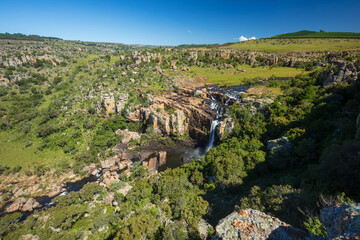 Fototapeta premium Berlin Falls in the Blyde River Canyon area, Mpumalanga district of South Africa