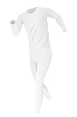 White  t shirt and leggings. vector