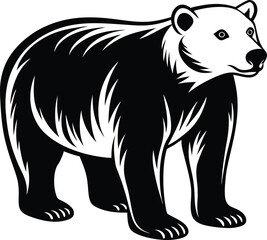Adorable bear graphic illustration featuring a sweet bear with playful expressions and charming details
