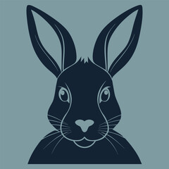 This cute rabbit graphic illustration is full of character bringing a playful and delightful vibe to any artwork
