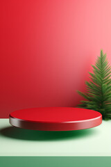 Festive Red and Green Holiday Display