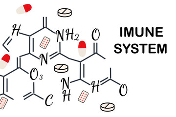 An abstract structural model, chemical formula, or molecule.