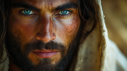 Obraz premium Jesus in close-up.