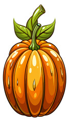pumpkin vector, illustration of pumpkin isolated on white background