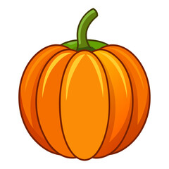 pumpkin vector, illustration of pumpkin isolated on white background