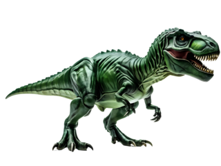 green tyrannosaurus on transparent background
