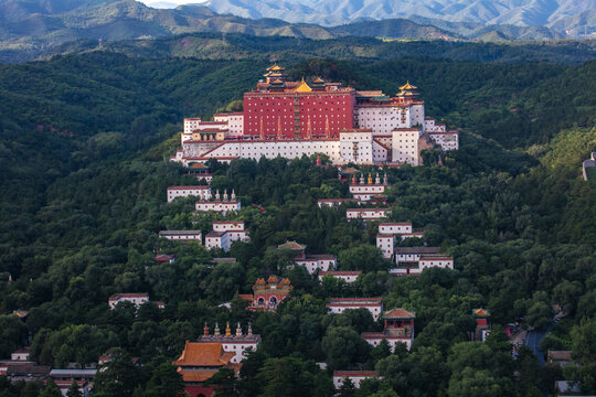 Hebei, China - Aug25 2024: The "Chengde Summer Resort and its surrounding temples",known as the Little Potala Palace and the Temple of the Putuo Zongzi, are inscribed as a UNESCO World Heritage Site.