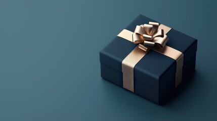 Luxury gift box, elegant design, 3D illustration
