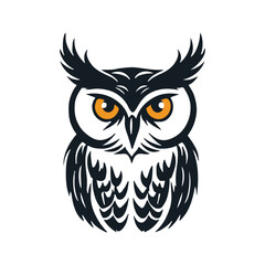 A detailed owl illustration showcases its wise, watchful gaze and intricate feather patterns, capturing the essence of this nocturnal guardian in elegant artwork.