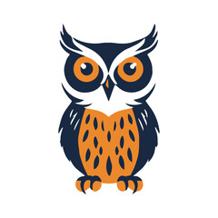 A detailed owl illustration showcases its wise, watchful gaze and intricate feather patterns, capturing the essence of this nocturnal guardian in elegant artwork.