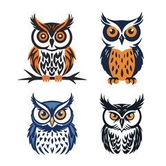 A detailed owl illustration showcases its wise, watchful gaze and intricate feather patterns, capturing the essence of this nocturnal guardian in elegant artwork.