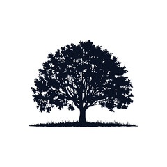 A tree silhouette is a striking, dark outline of a tree against a lighter background, capturing the tree's intricate branches and form in a simple, elegant shape