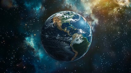 Naklejka premium earth in space