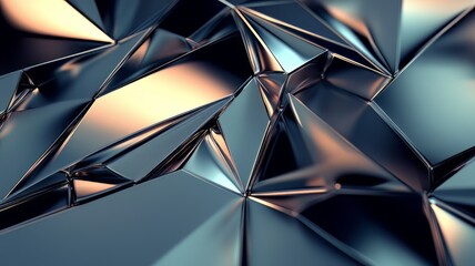 Metallic Irregular Polygons: Abstract Art with a Textured Edge