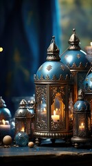 Obraz premium Eid al Fitr mubarak patterned background 