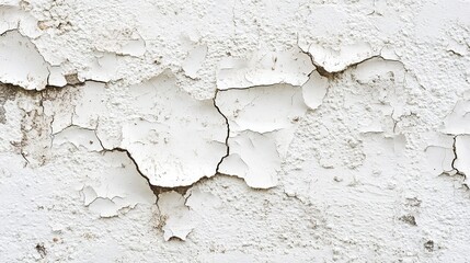 Obraz premium Broken hole white wall texture background fracture