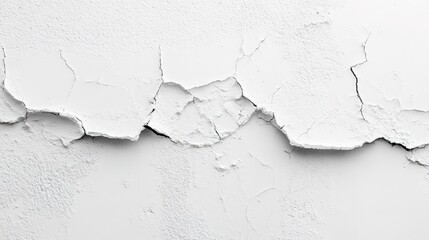 Obraz premium Broken hole white wall texture background fracture