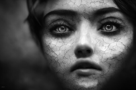Portrait of depressed young woman