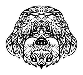 Tibetan Terrier Mandala Tattoo	