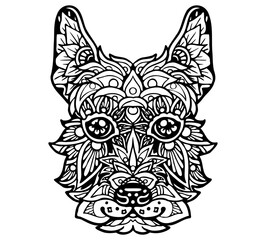 Scottish Terrier Mandala Tattoo	
