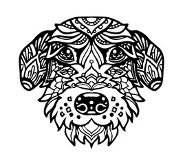 Scottish Deerhound Mandala Tattoo	