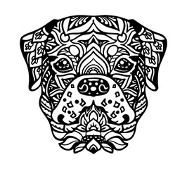 Rottweiler Mandala Tattoo	