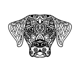 Rhodesian Ridgeback Mandala Tattoo	